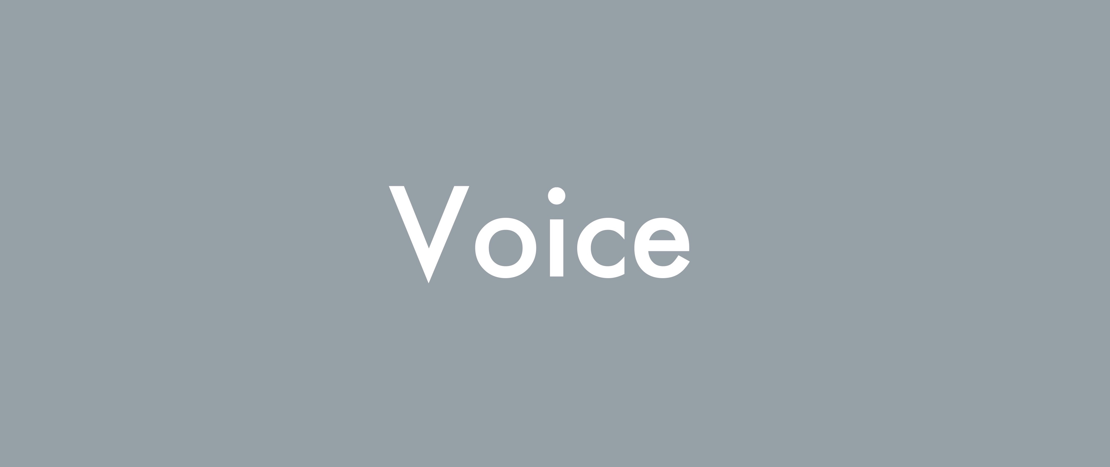 Voice #01 Nicholas Brooke / SUNSPEL / あの人の朝食のメニューを知っていますか?